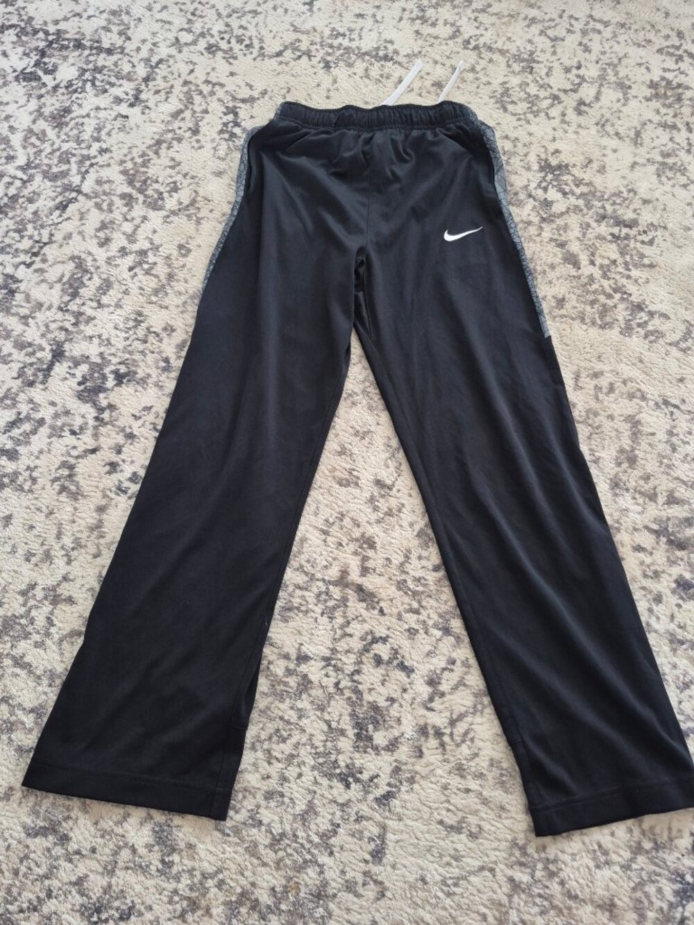 Nike Dri-FIT Boys Black Athletic Pants Size L